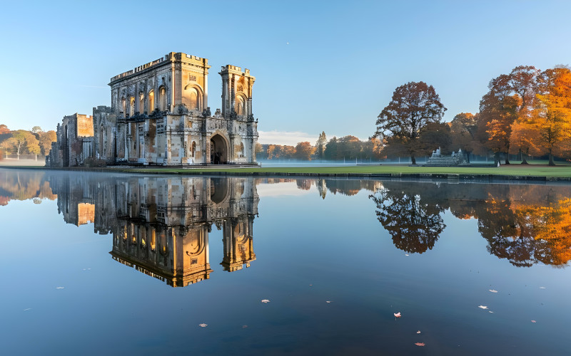 fountains abbey and studley royal north yorkshire