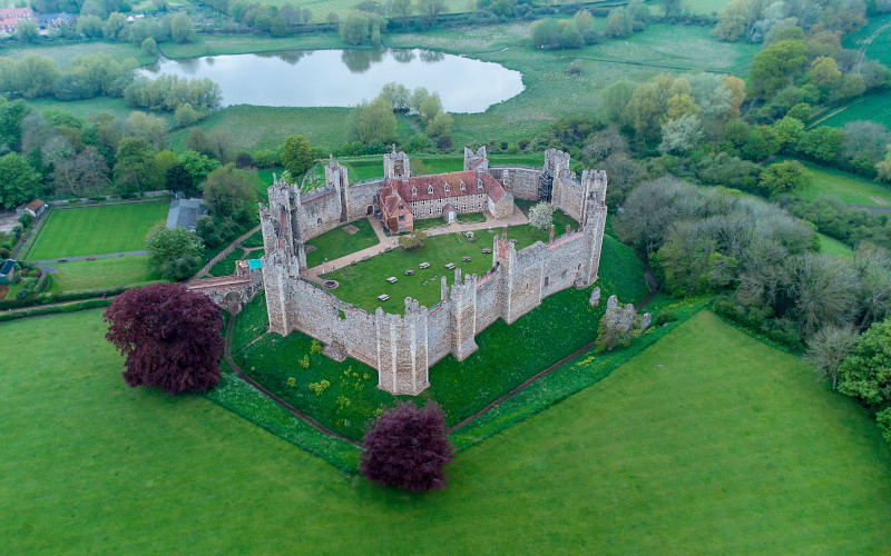 Framlingham castle in suffolk