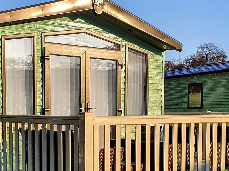 2 Bed Bordeaux Holiday Home with Hot Tub Caravan in Coldstream